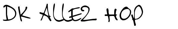 DK Allez Hop font preview